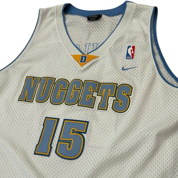 Nike NBA Jersey #15 Denver Nuggets XXL length +2 - - Picture 5 of 5
